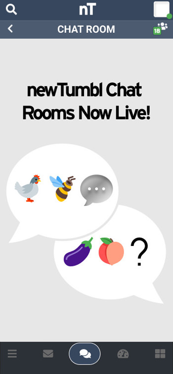 newTumbl Live Chat Feature